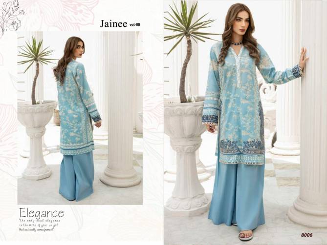 Agha Noor Jainee Vol 8 Lawn Cotton Pakistani Dress Material Wholesale Online
